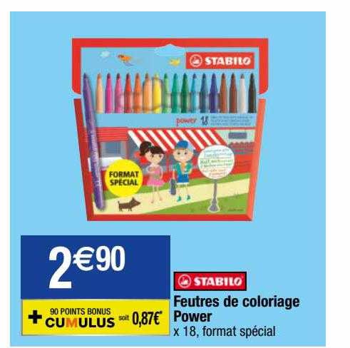 Feutres De Coloriage Power Stabilo