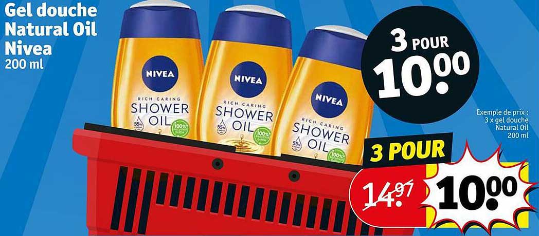 gel douche natural oil nivea
