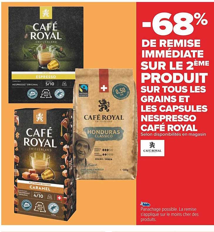 Grains Et Capsules Nespresso Café Royal