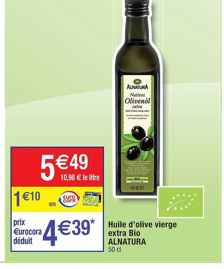 Huile D'olive Vierge Extra Bio Alnatura