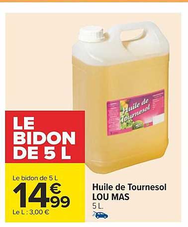 huile de tournesol lou mas