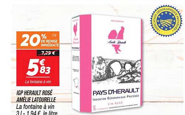Igp Hérault Rosé Amélie Latourelle