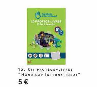 kit protège-livres "handicap international"