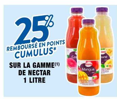 la gamme de nectar 1 litre cora