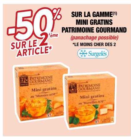la gamme mini gratins patrimoine gourmand