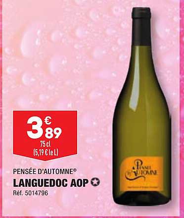 languedoc aop pensée d'automne