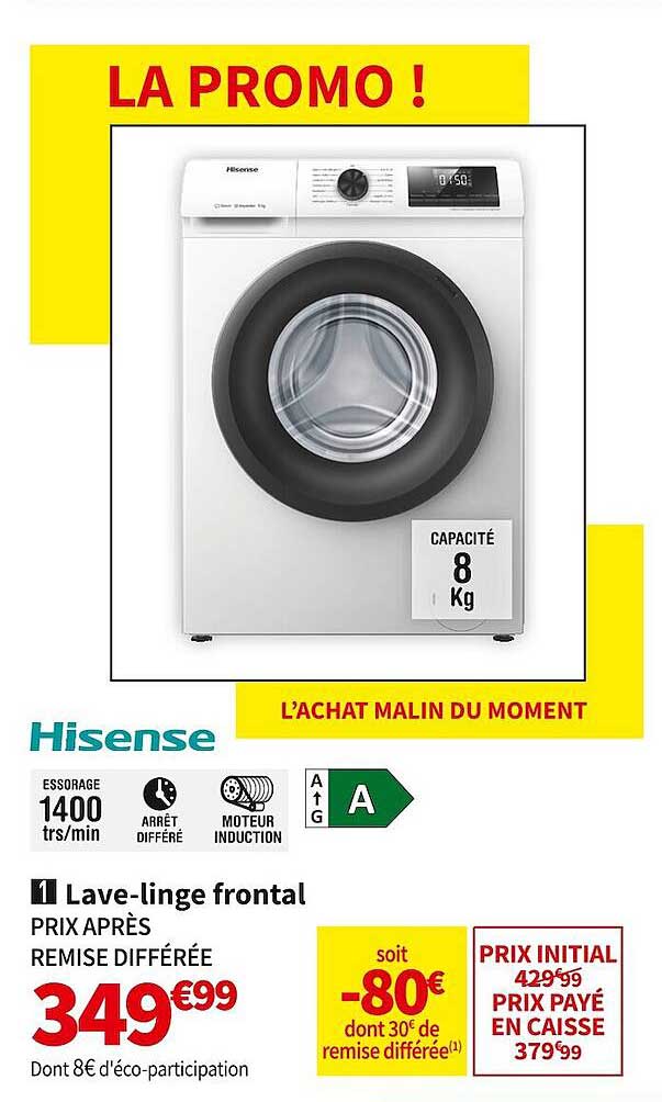 lave-linge frontal hisense