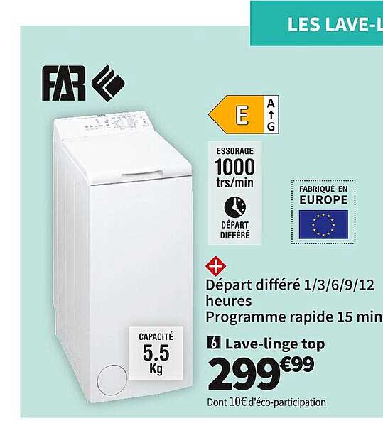 lave-linge top far