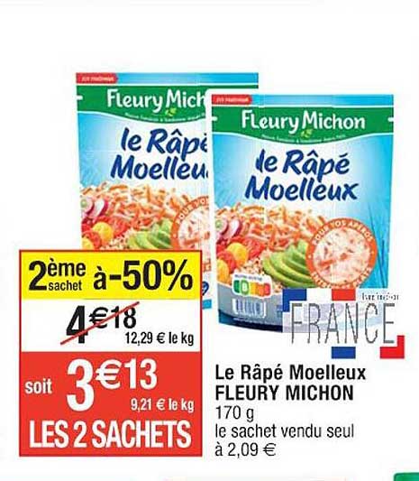 le râpé moelleux fleury michon