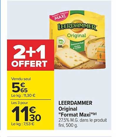 leerdammer original "format maxi"