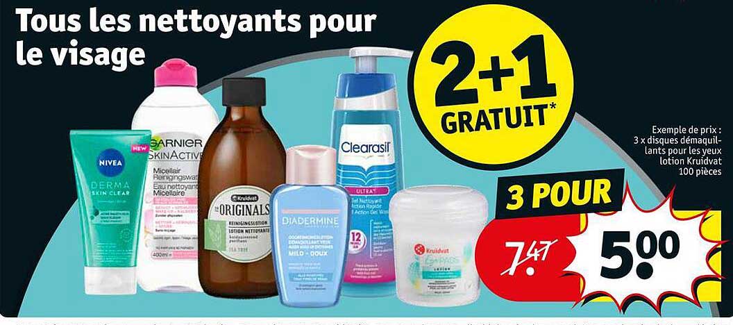 les nettoyants pour le visage