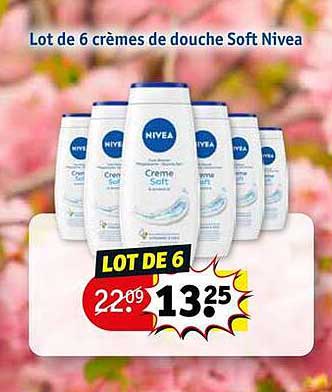 Lot De 6 Crèmes De Douche Soft Nivea