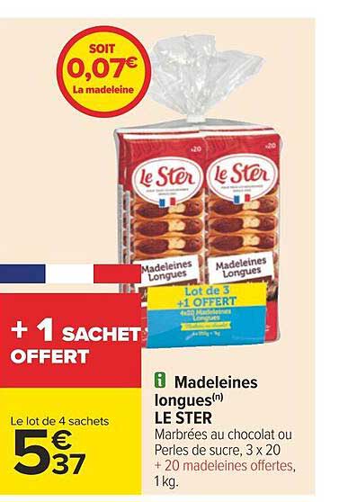 Madeleines Longues Le Ster