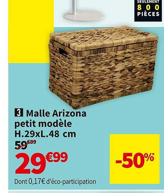 malle arizona petit modèle h.29 x l.48 cm