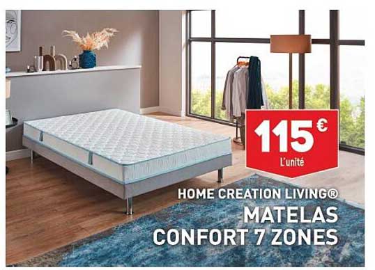 matelas confort 7 zones home création living