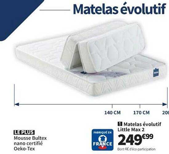 matelas évolutif little max 2