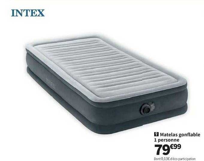 matelas gonflable 1 personne intex