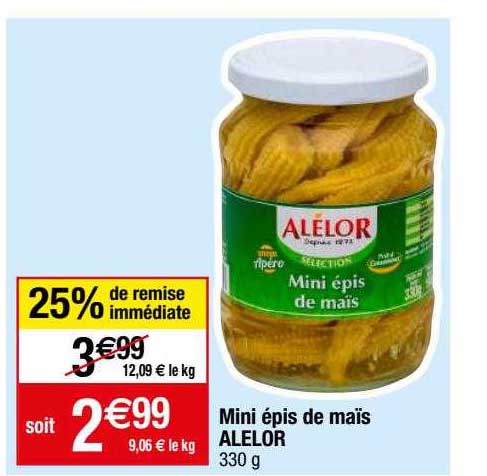 Mini épis De Maïs Alélor