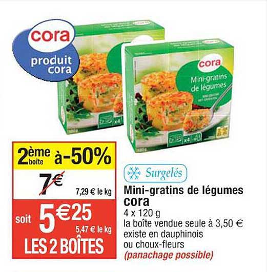 mini-gratins de légumes cora