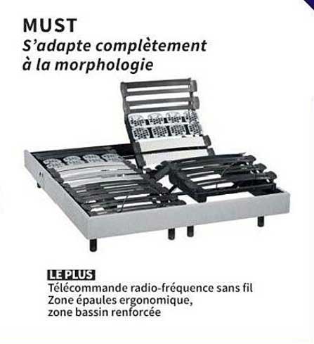 must : s'adapte complètement à la morphologie