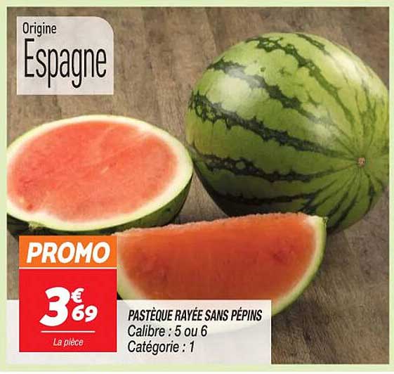 Pastèque Rayée Sans Pépins