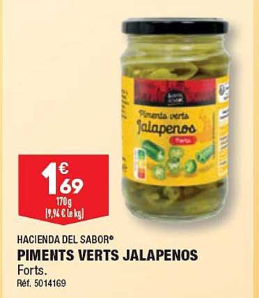piments verts jalapenos hacienda del sabor