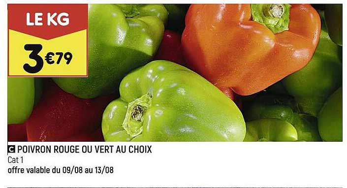 Poivron Rouge Ou Vert Au Choix