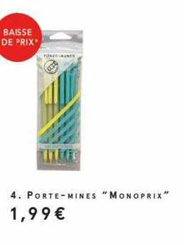 porte-mines "monoprix"