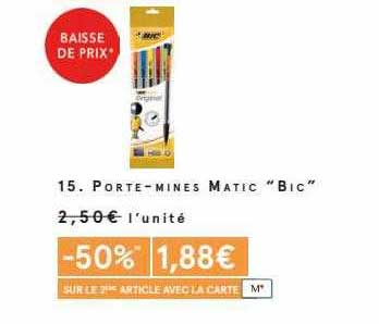 porte-mines matic "bic"