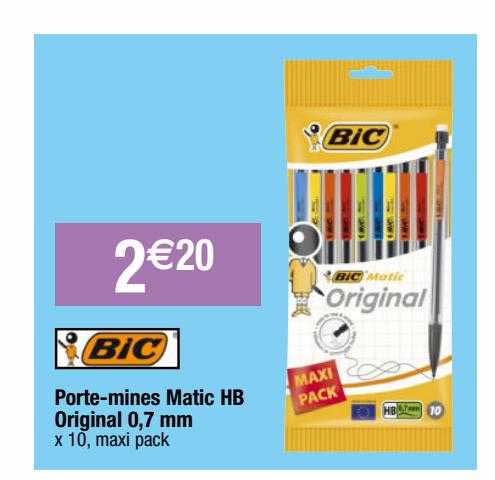 porte-mines matic hb original 0,7 mm bic