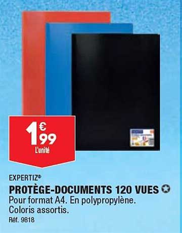 protège-documents 120 vues expertiz