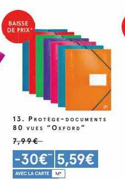 protège-documents 80 vues "oxford"