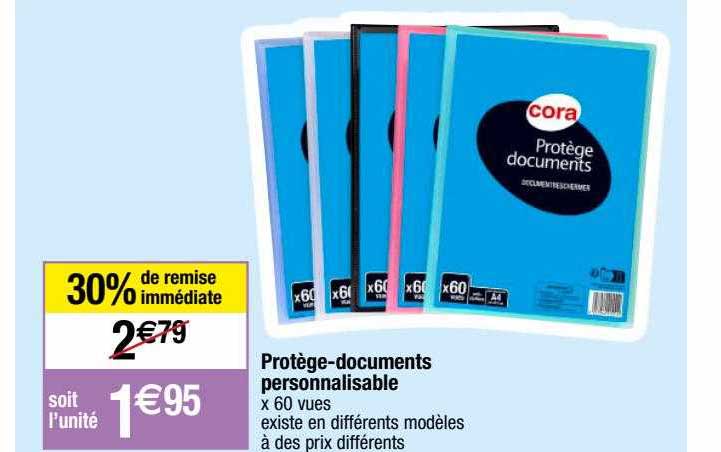 protège-documents personnalisable cora