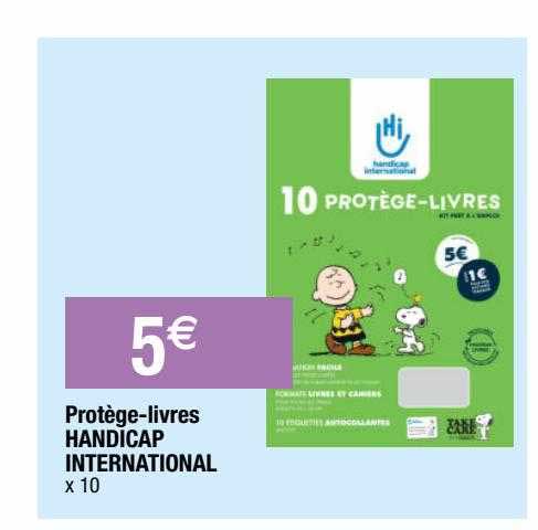protège-livres handicap international