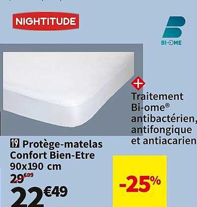 Protège-matelas Confort Bien-être 90 X 190 Cm
