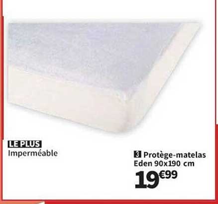 protège-matelas eden 90 x 190 cm