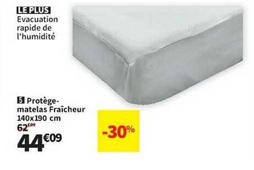protège-matelas fraîcheur 140 x 190 cm