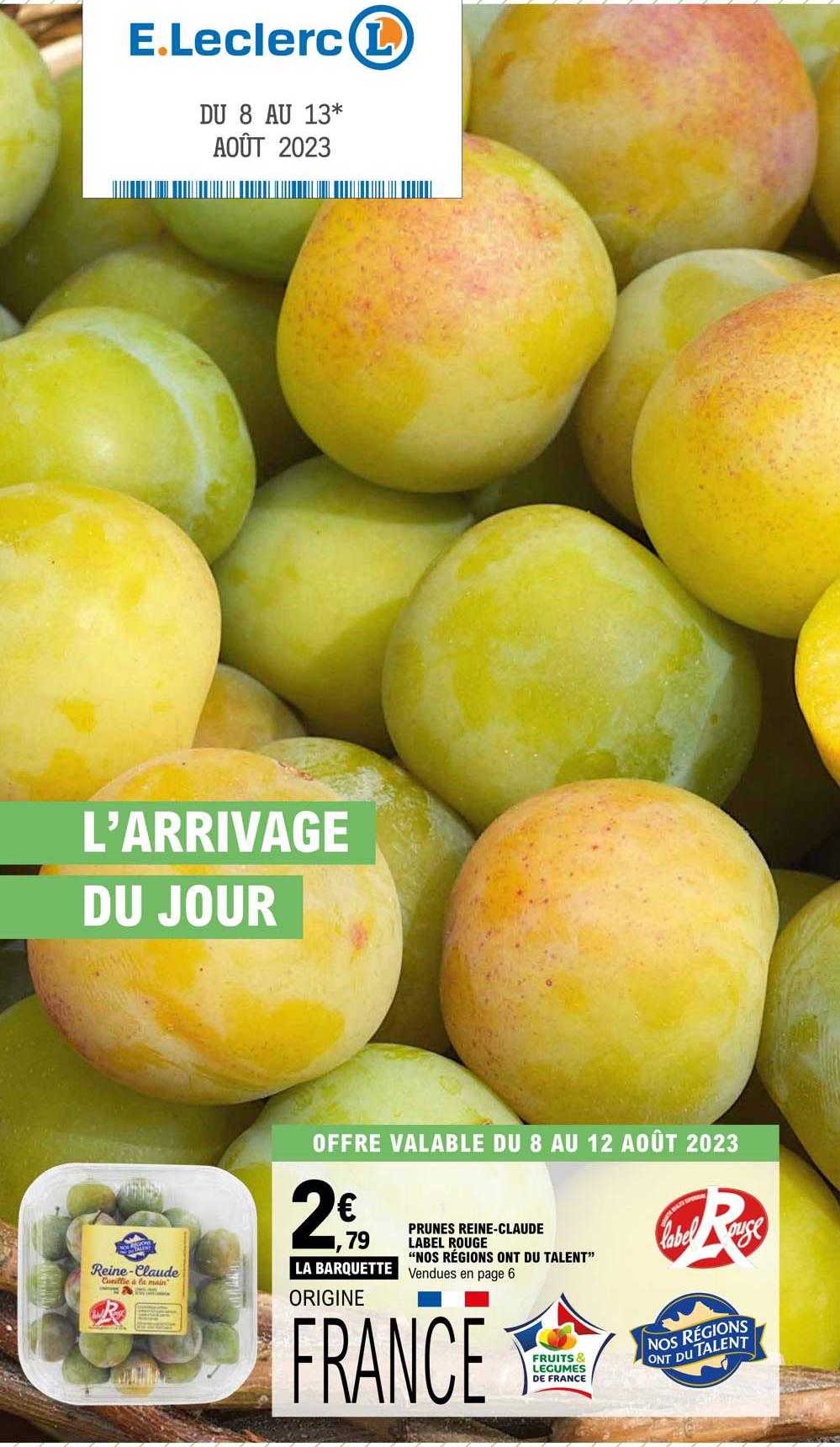 prunes reine-claude label rouge "nos régions ont du talent"