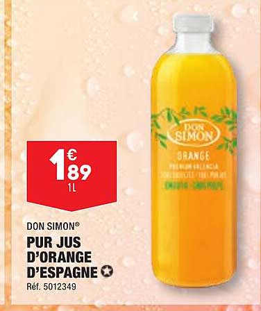 Pur Jus D'orange D'espagne Don Simon
