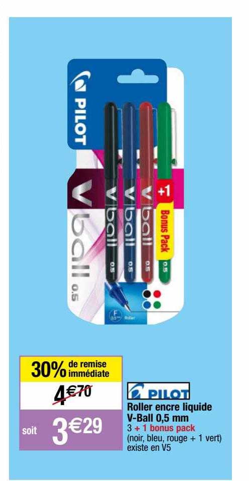 Roller Encre Liquide V-ball 0,5 Mm Pilot