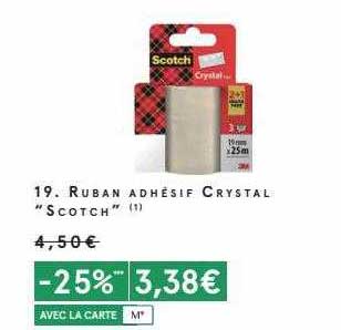 Ruban Adhésif Crystal "scotch"