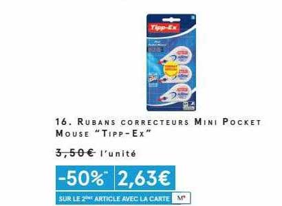 rubans correcteurs mini pocket mouse "tipp-ex"