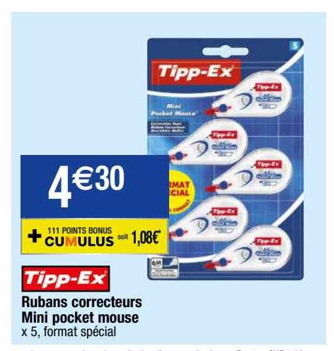Rubans Correcteurs Mini Pocket Mouse Tipp-ex
