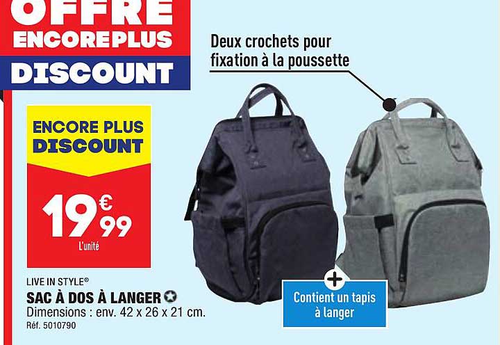 sac à dos à langer live in style