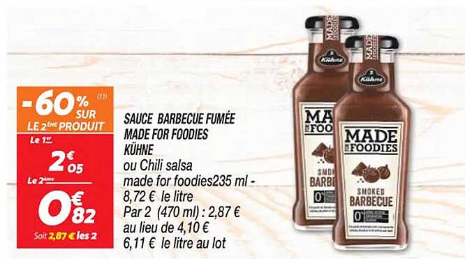 sauce barbecue fumée made for foodies kühne