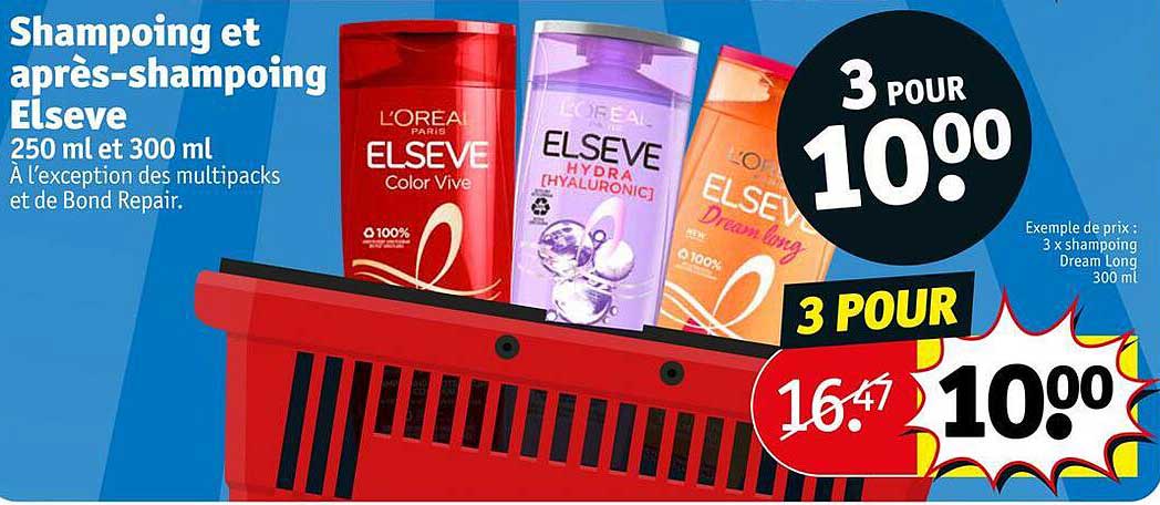 shampoing et après-shampoing elsève