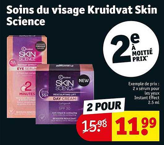 soins du visage kruidvat skin science