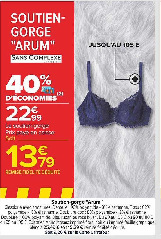 soutien-gorge "arum" sans complexe