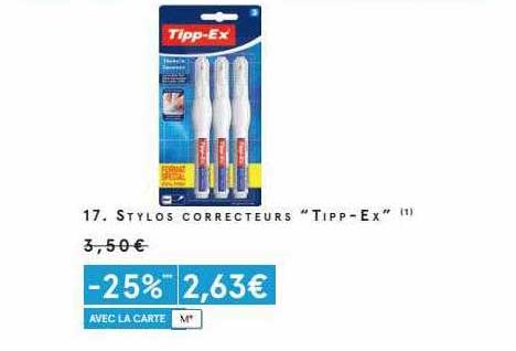 stylos correcteurs "tipp-ex"