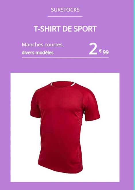 t-shirt de sport